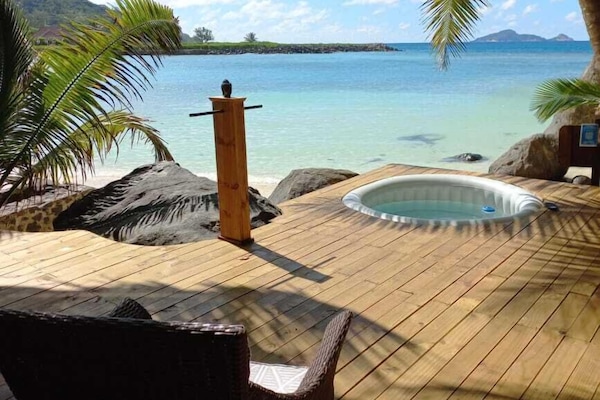 小型双人房, 露台, 海景 | 私人 SPA 浴缸