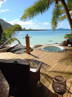 普通雙人房, 露台, 海景 | 私人 Spa 浴池