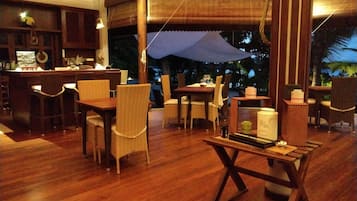 Breakfast, lunch, dinner served; French cuisine, beach views