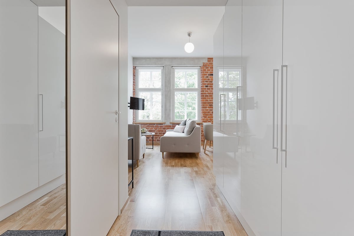 Appartement, 1 slaapkamer | Een bureau, een strijkplank/strijkijzer, gratis wifi, beddengoed