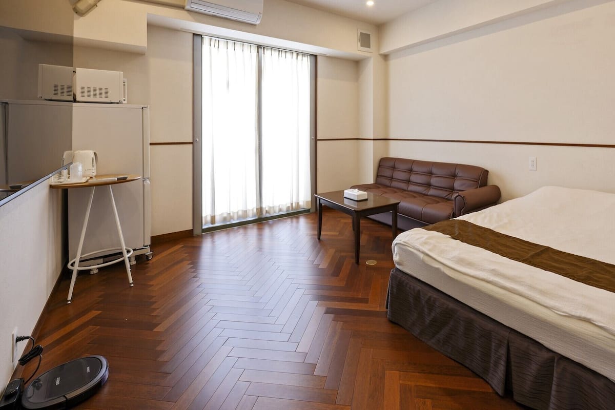 Blackout curtains, soundproofing, iron/ironing board (on request)