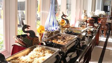 Buffet breakfast for a fee