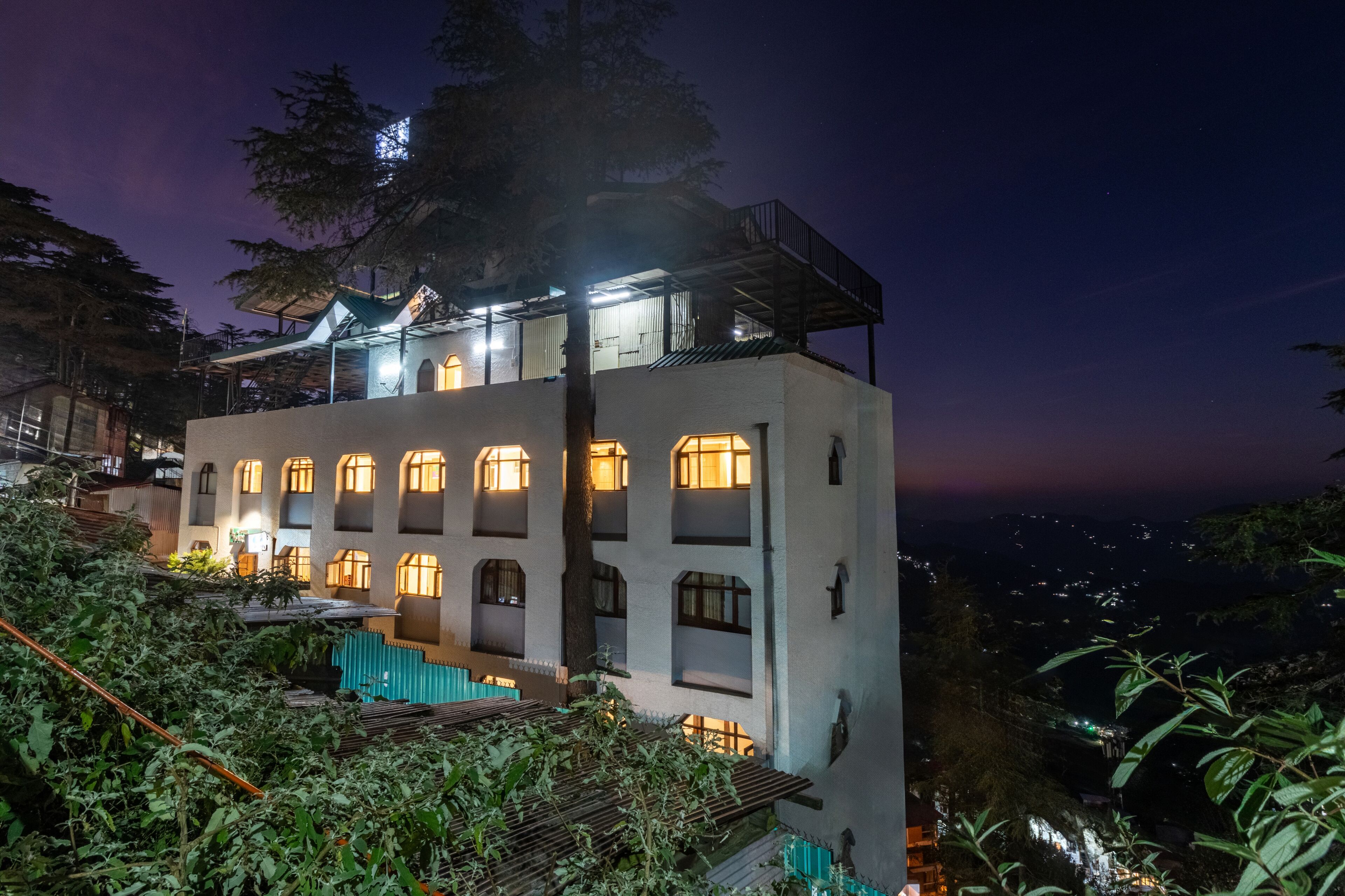 Front of property – evening/night