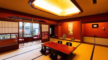 Japanese Room with Toilet no Bath (15+6 Tatami Mats for 4 People), Non Smoking | Down comforters, in-room safe, desk, free WiFi