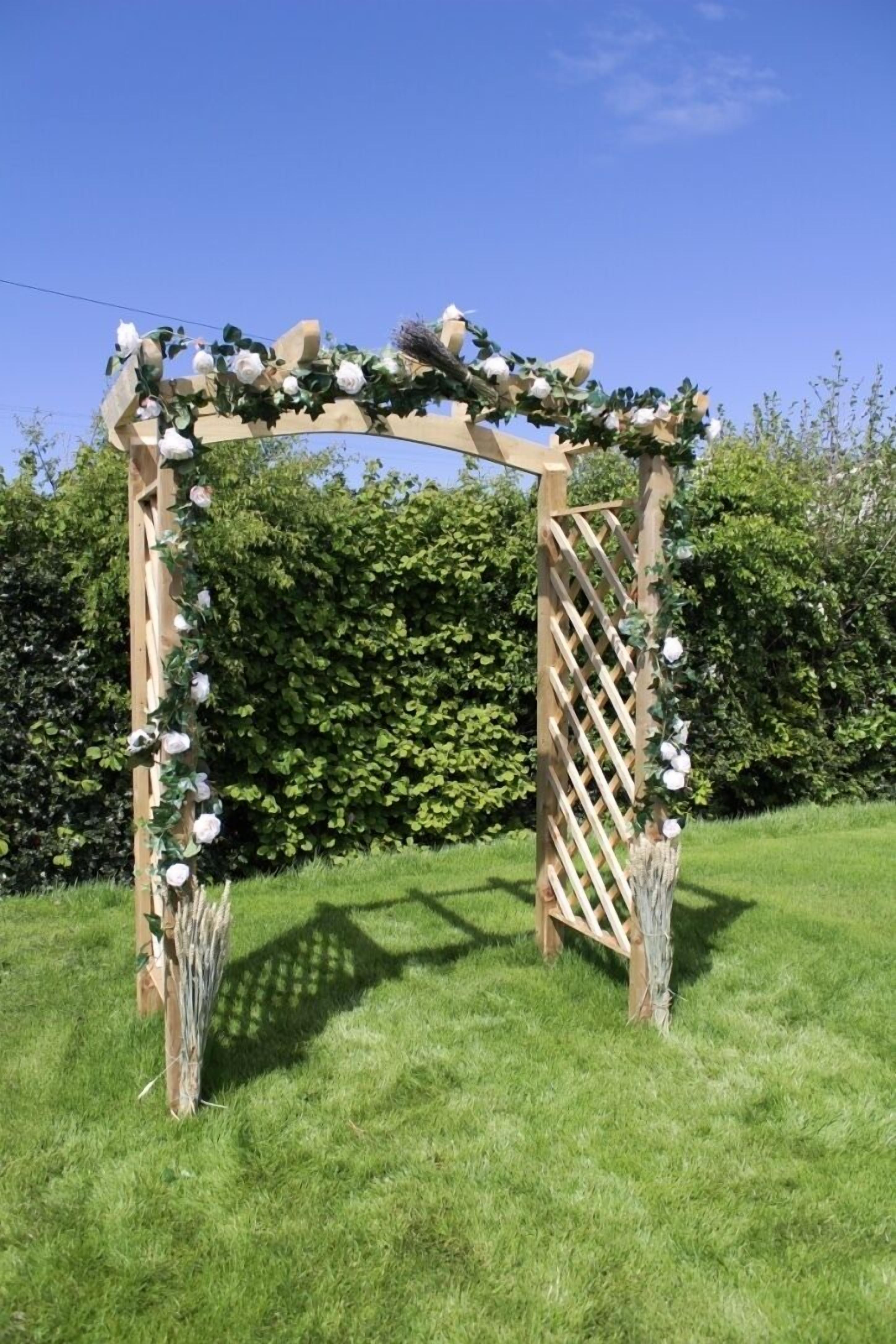 outdoor wedding area