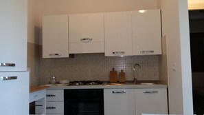 Appartement, 1 chambre | Cuisine privée | Réfrigérateur, four, plaque de cuisson