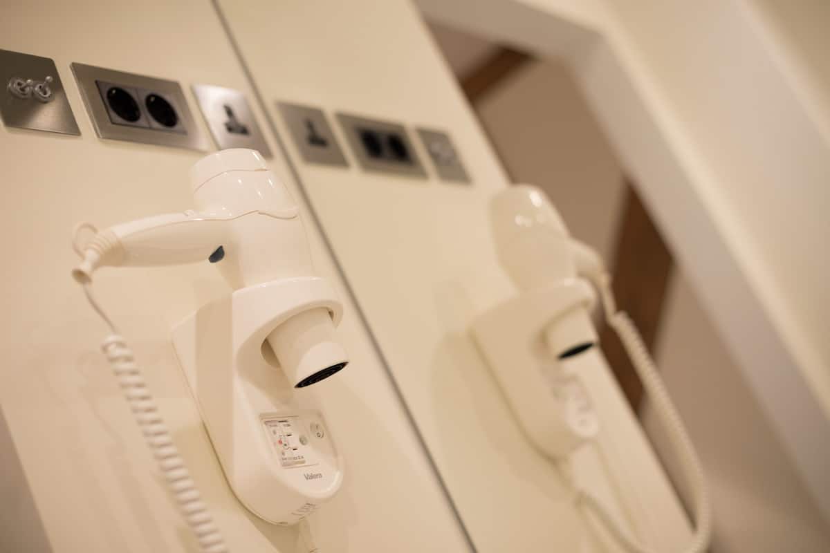 shower, free toiletries, hair dryer, bathrobes