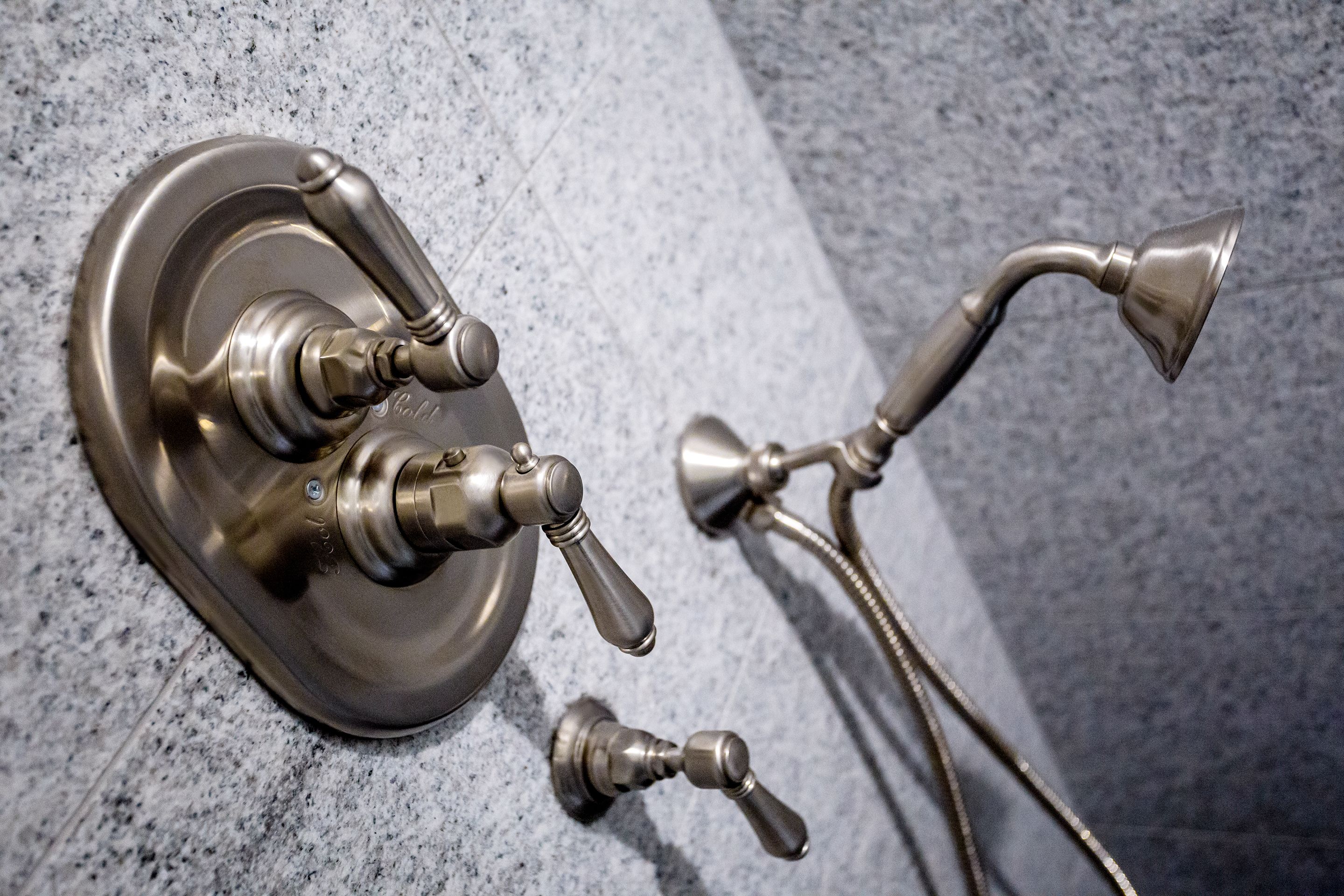 shower, free toiletries, hair dryer, bathrobes