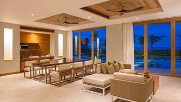 En 50-tommers smart-TV med kabel-kanaler samt TV