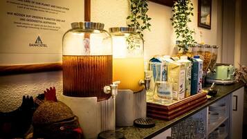 Desayuno buffet diario (DKK 110 por persona)