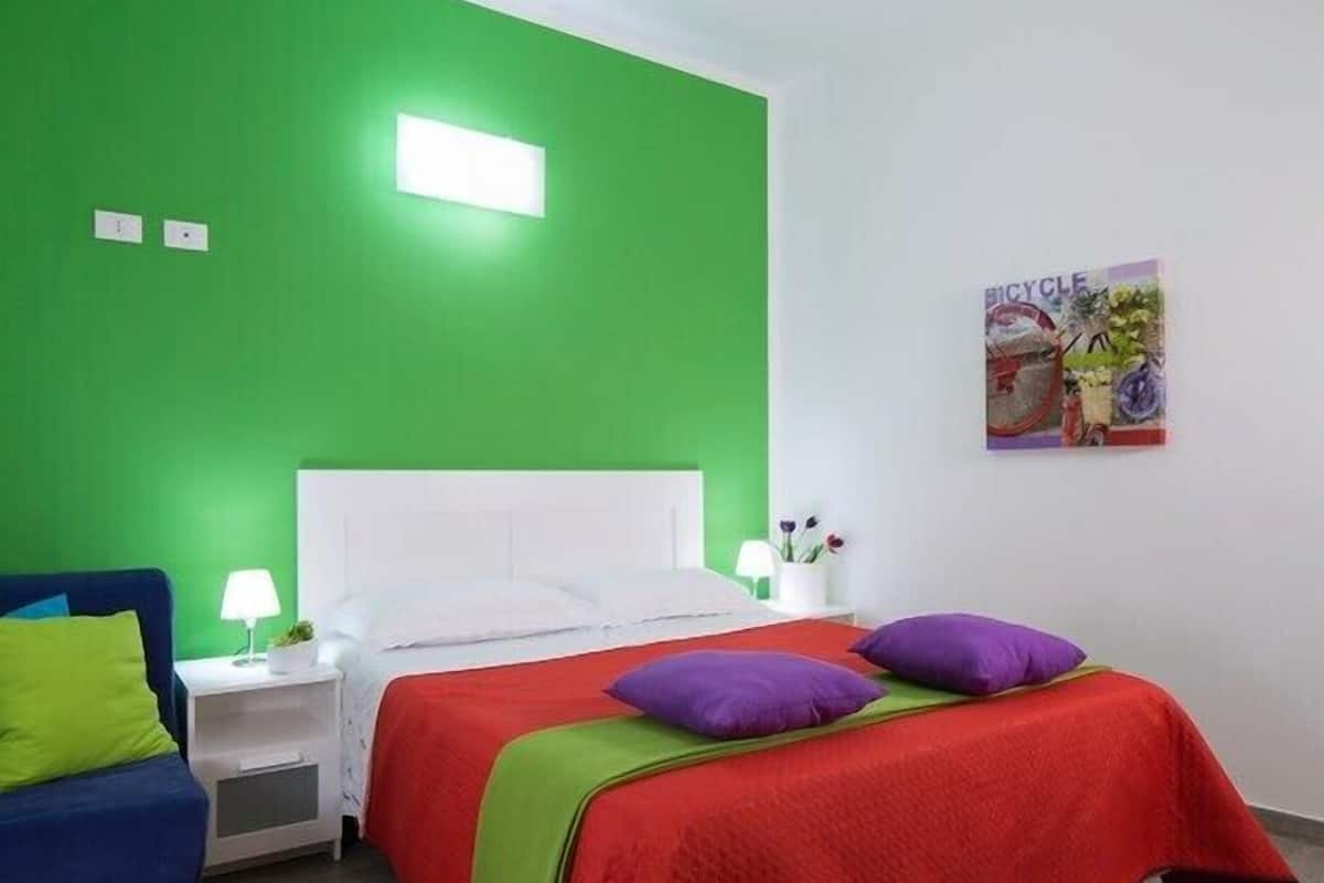 Doppelzimmer (Verde) | Hochwertige Bettwaren, Minibar, Babybetten, kostenloses WLAN