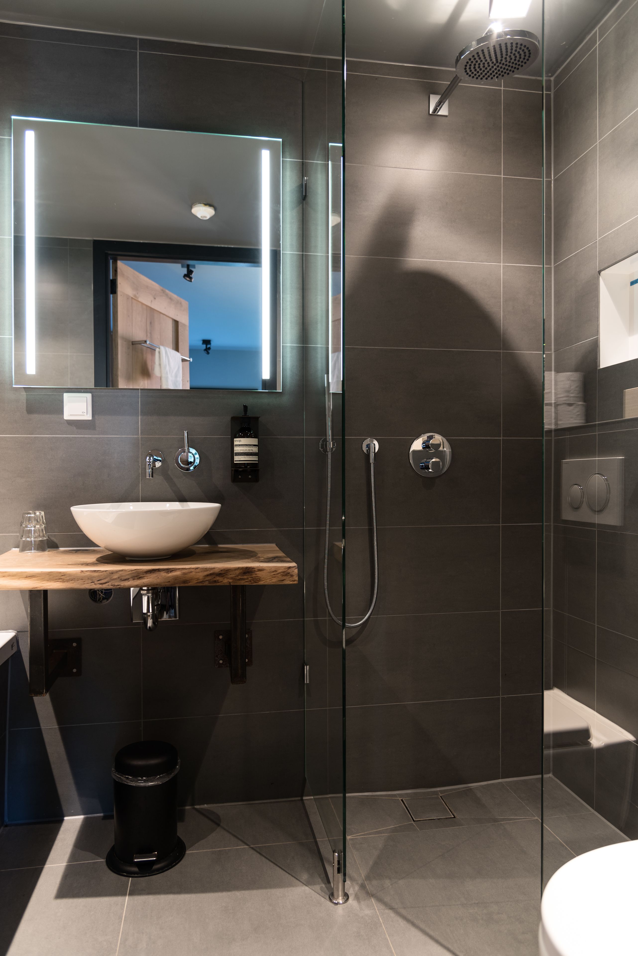 free toiletries, hair dryer, towels