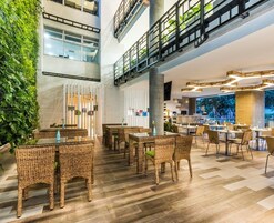 Breakfast, lunch and dinner served