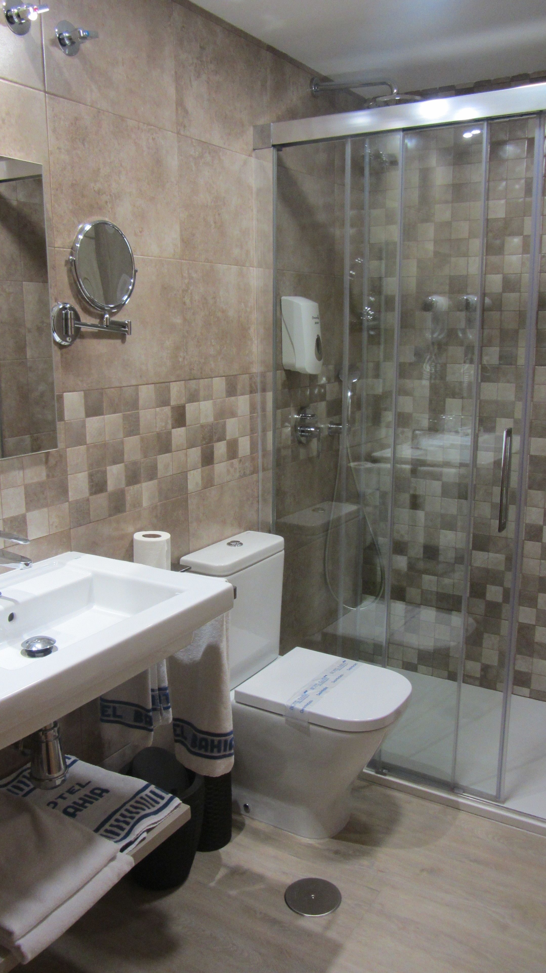 double or twin room | bathroom | shower, free toiletries, hair dryer, towels