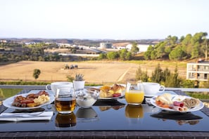 Daily buffet breakfast (EUR 12.50 per person)