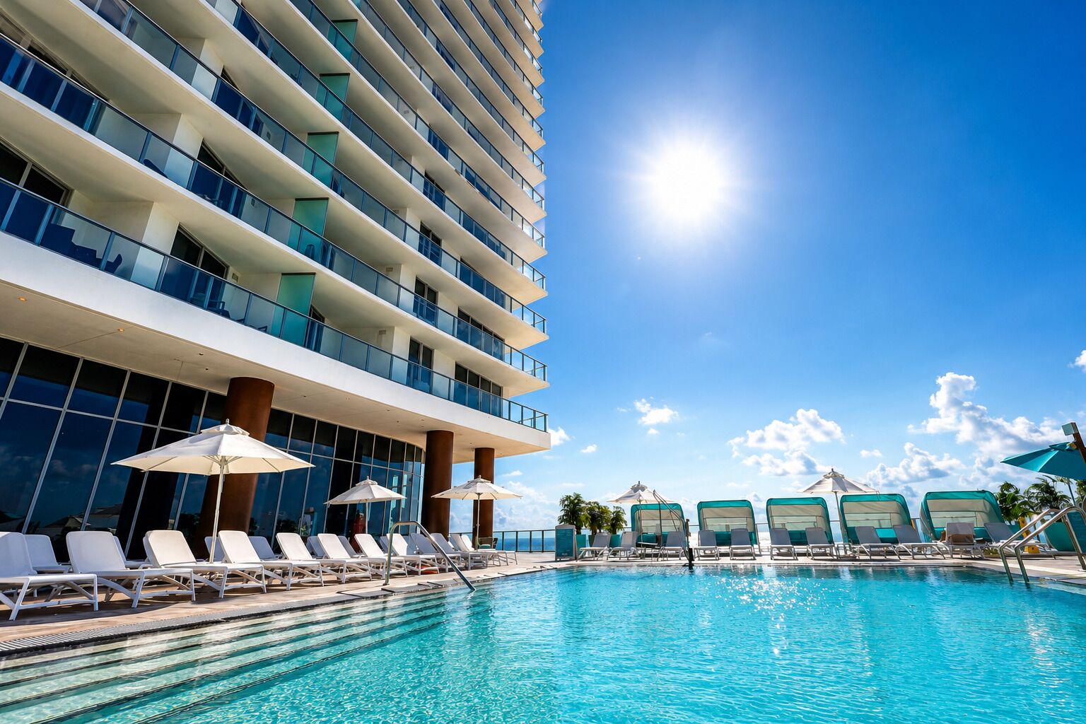2 outdoor pools, pool cabanas (surcharge)