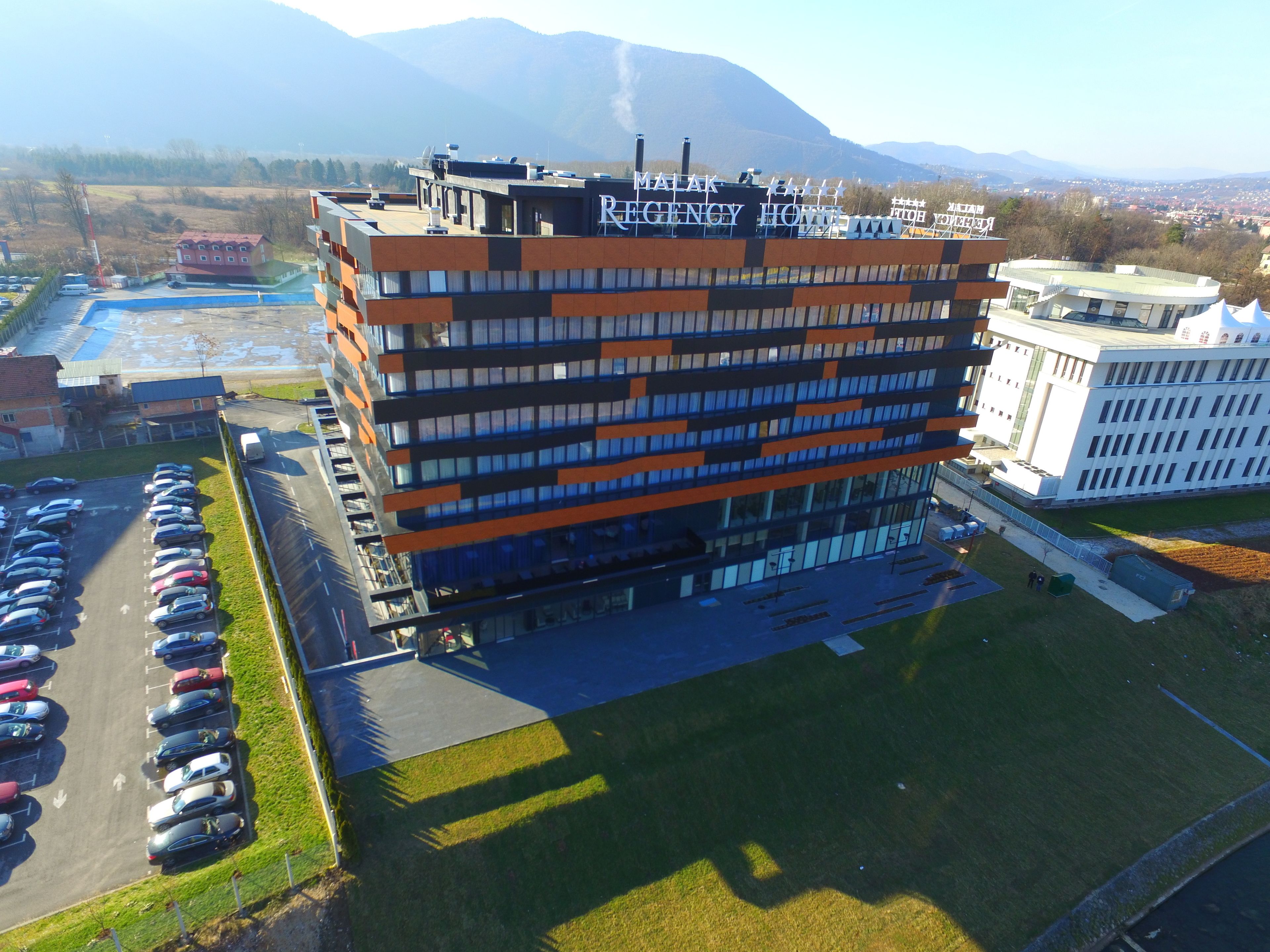 Majoituspaikan julkisivu