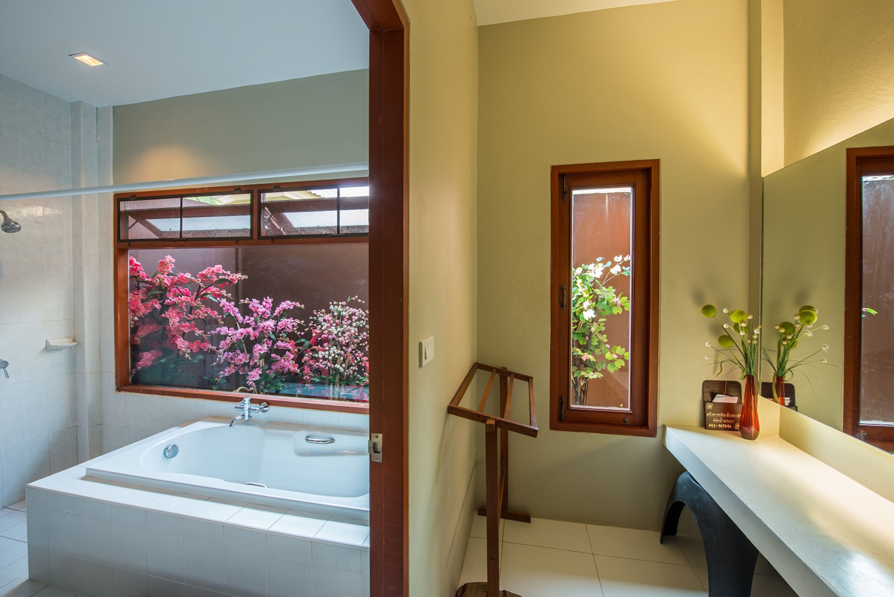 free toiletries, hair dryer, slippers, towels