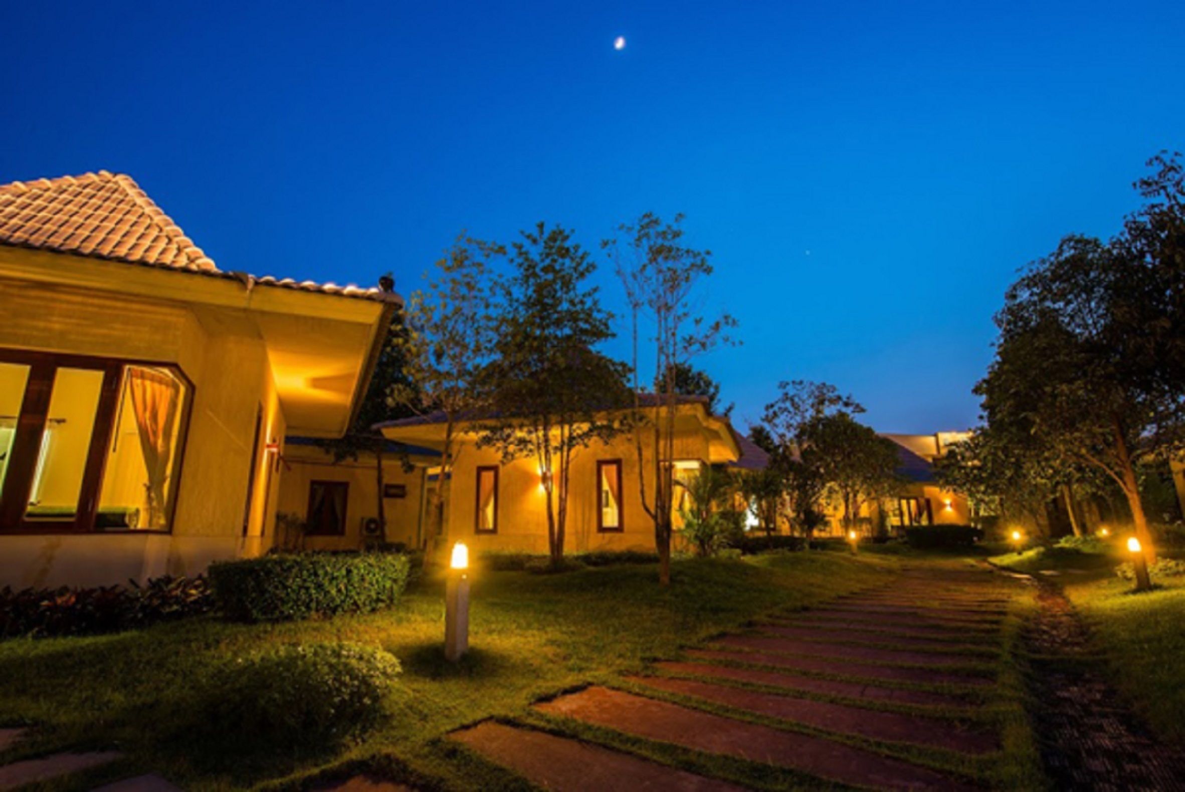 superior villa | front of property – evening/night