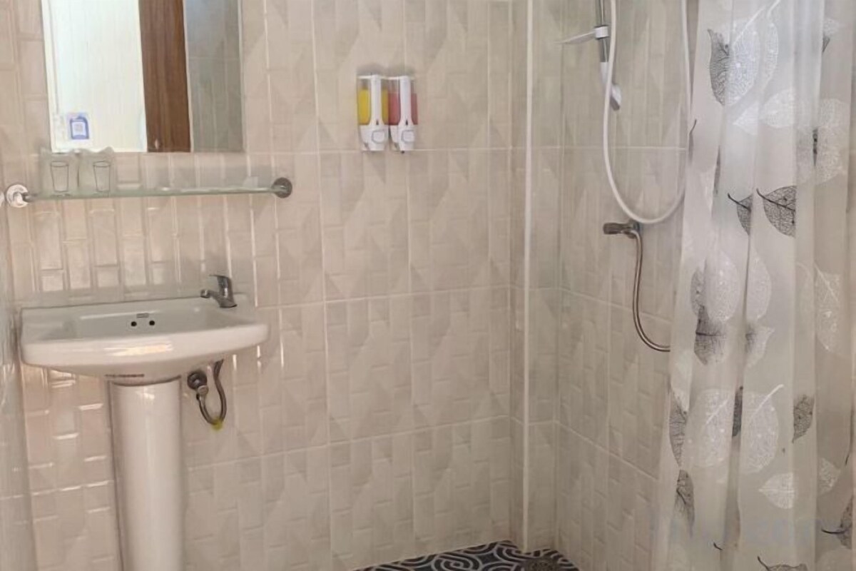 Free toiletries, hair dryer, slippers, towels