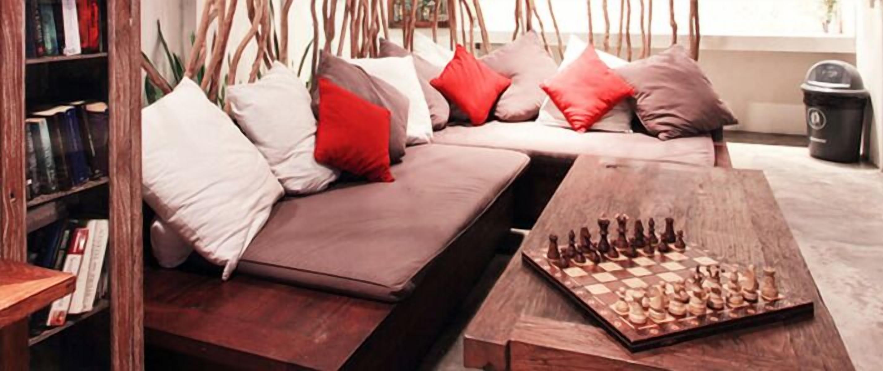 Sala de estar en el lobby