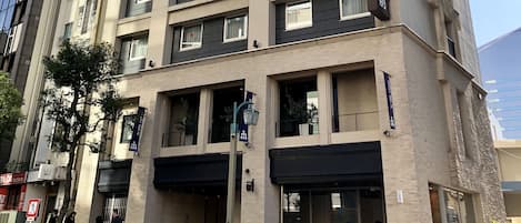 Voorkant van accommodatie