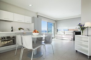 22-inch flat-screen TV with satellite channels, TV