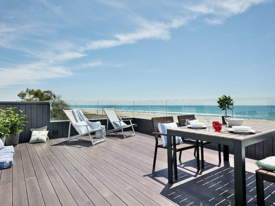 Atic blau con terraza y vistas al mar | Terrace/patio