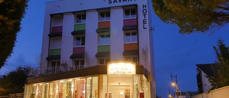 Front of property – evening/night