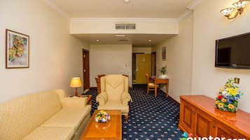 Huoneisto, 1 makuuhuone | Oleskelualue | Taulutelevisio