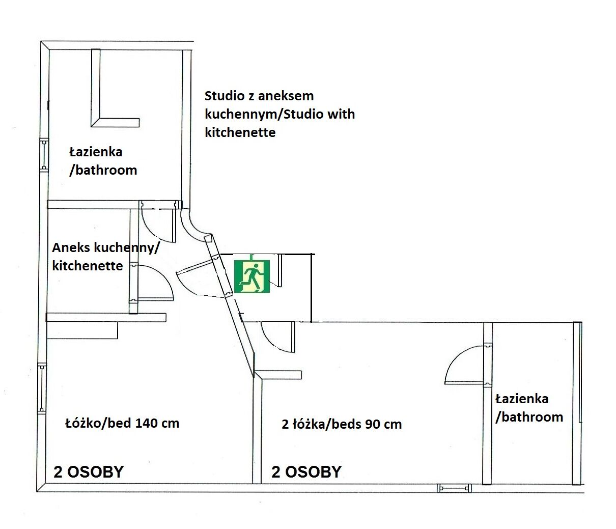 economy apartment | 1 bedroom, in-room safe, desk, iron/ironing board