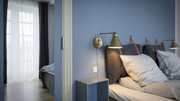 Deluxe-Doppelzimmer | Schreibtisch, Bügeleisen/Bügelbrett, kostenloses WLAN, Bettwäsche