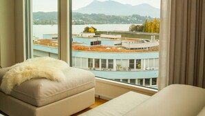 Penthouse, 1 Schlafzimmer, Terrasse | Wohnzimmer