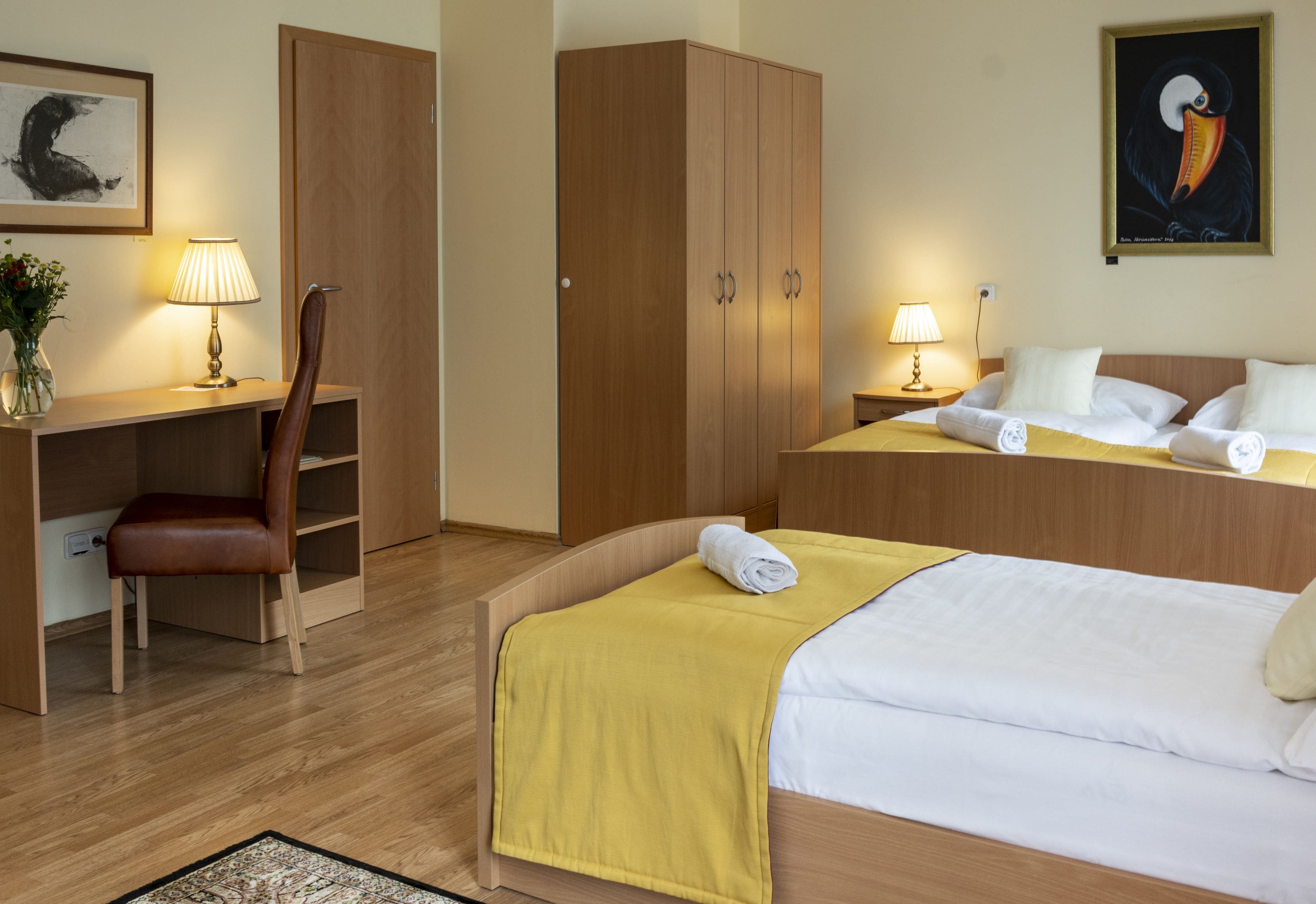 triple room | memory-foam beds, in-room safe, desk, free cots/infant beds