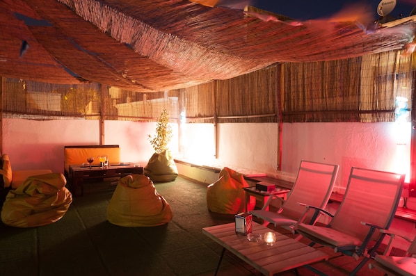 Rooftop bar, al fresco dining, open selected days