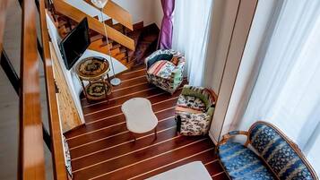 Deluxe Duplex | In-room safe, individually decorated, desk, soundproofing