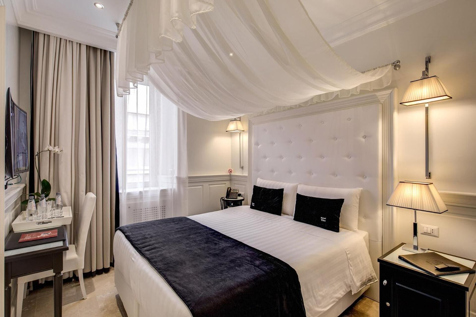 premium bedding, minibar, in-room safe, individually decorated