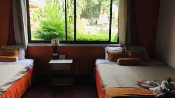 Basic Triple Room, 1 Bedroom, Non Smoking, Garden View | Egyptian cotton sheets, premium bedding, down comforters