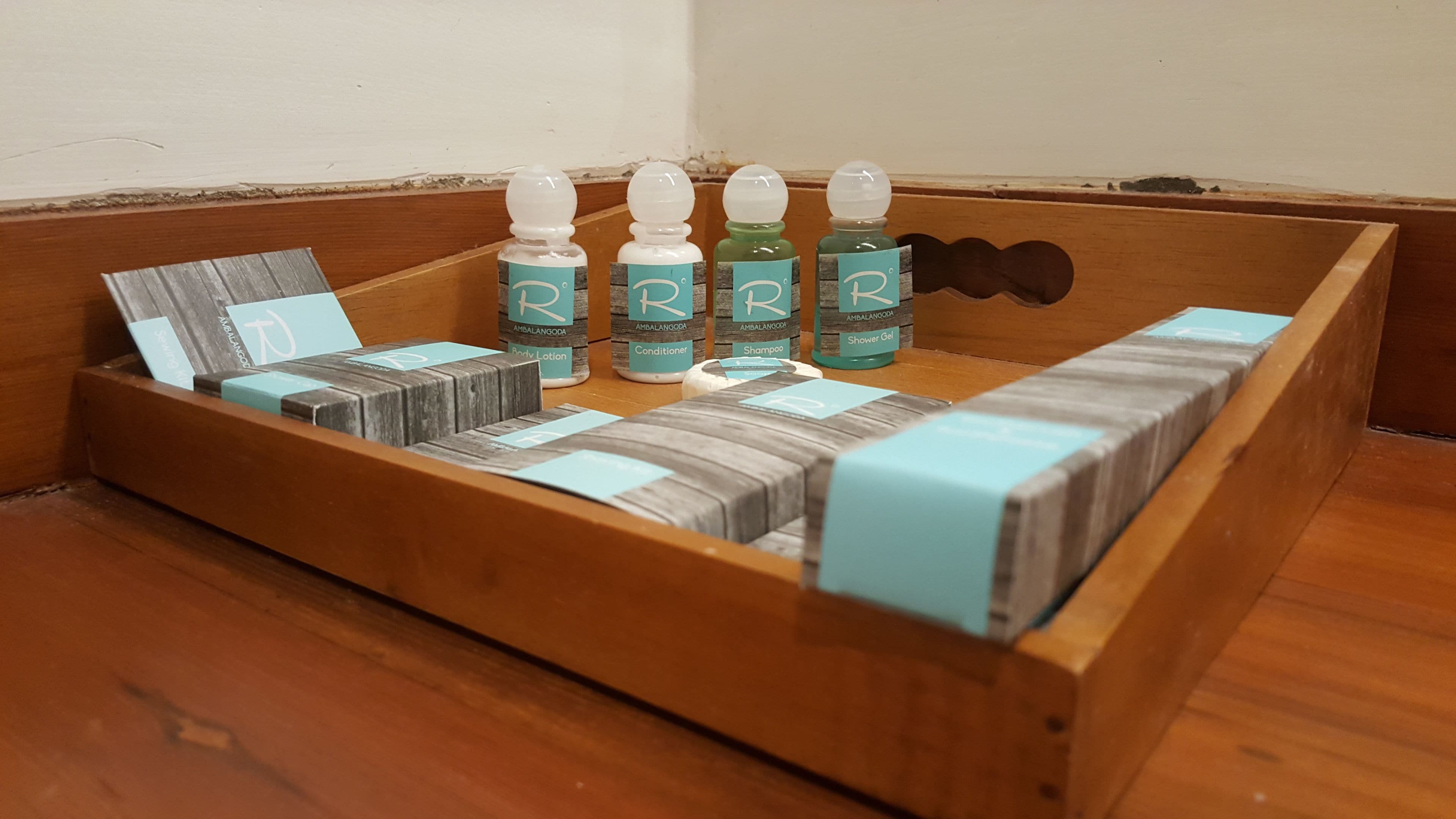 free toiletries, hair dryer, bathrobes, slippers