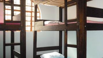 Blackout curtains, free WiFi, bed sheets