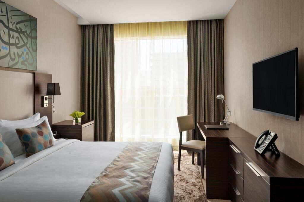 In-room safe, desk, iron/ironing board, free cribs/infant beds