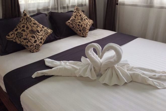 Premium bedding, individually decorated, individually furnished, desk