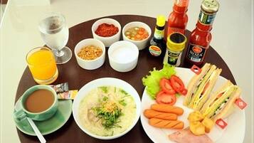 Kontinental morgenmad hver dag mod et gebyr