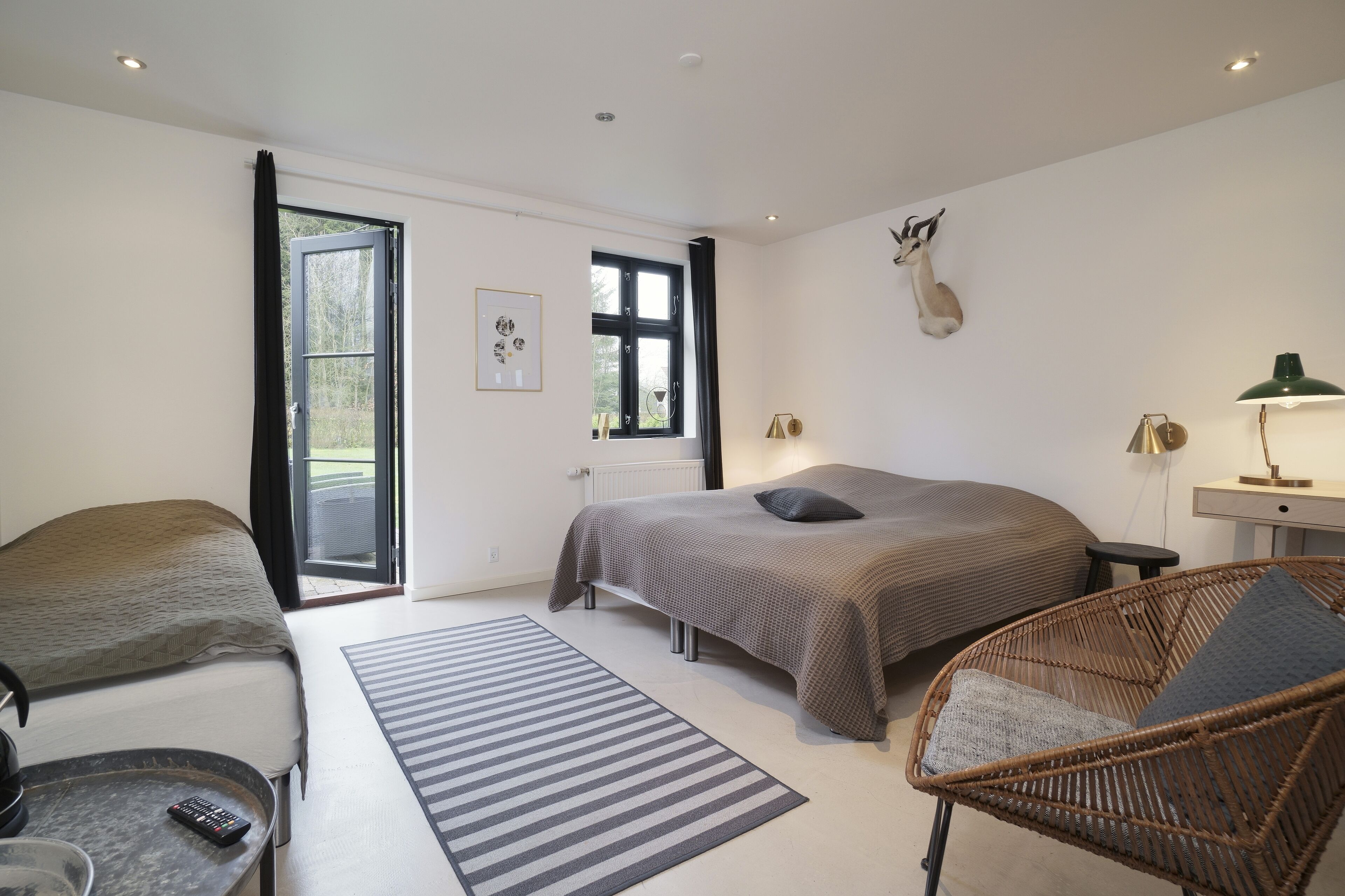 ห้องพักสำหรับสี่ท่าน, ลานระเบียง | Wi-Fi ฟรี, ผ้าปูที่นอน