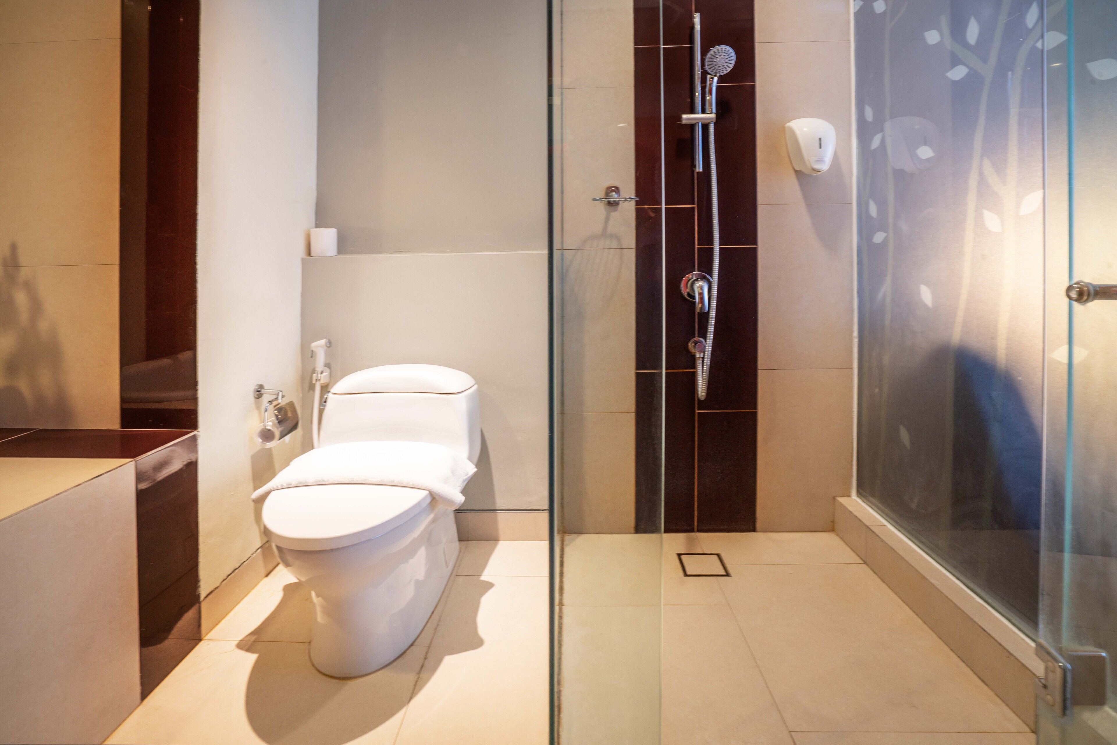 livio suite room | bathroom shower