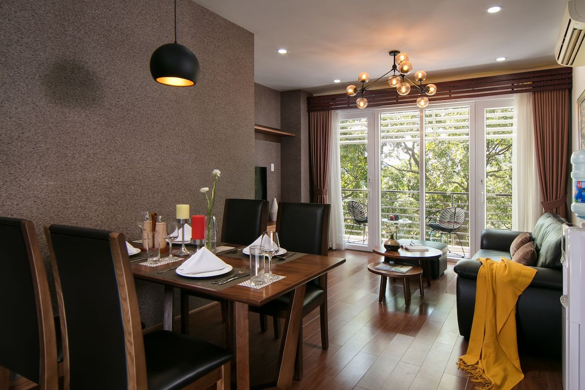 Small Apartment, 2 Bedrooms | Living area | 43-inch LCD TV with cable channels, TV