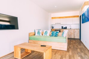 Leilighet, 1 soverom, tekjøkken, 1. etasje (terrace) | Individuelt innredet, wi-fi (inkludert) og sengetøy