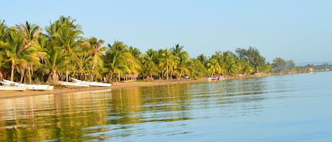 Beach nearby, beach towels, kayaking