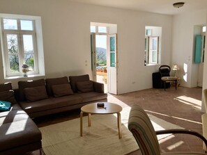 TV, fireplace, DVD player, foosball