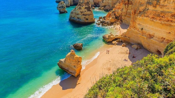 A coastal landscape with rocky cliffs and clear blue waters. - Coastal Retreat with Private Pool (Odiaxere)